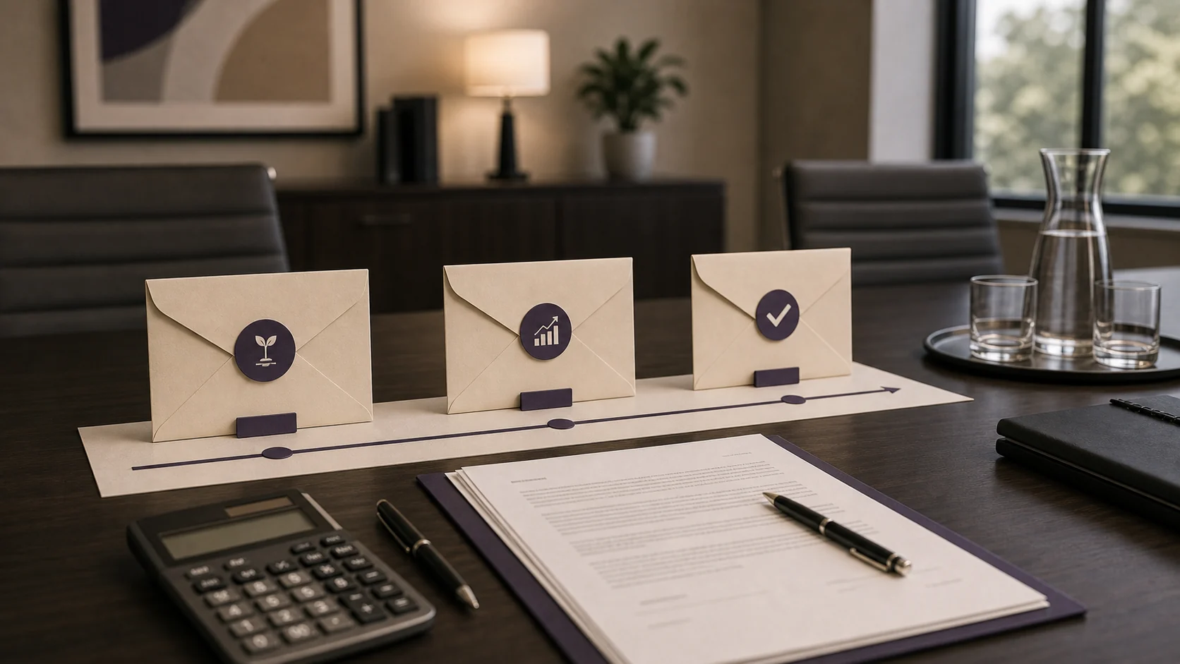 Milestone envelopes and contract for earnout deal structure